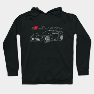 TOYOTA SUPRA A90 LINE ART Hoodie